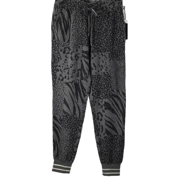 P.J. Salvage XS Gray Animal Print Lounge Jogger Pants Pajama Bottoms NWT B63 - Picture 8 of 9